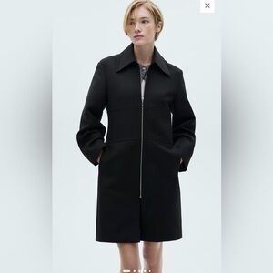MANGO | Elegant Black Women's Coat | NWT | med